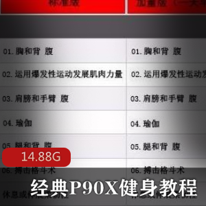 （P90X健身）健身教程