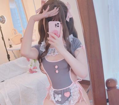 Twitter微密圈网红《小蔡头喵喵》可爱女仆视频