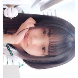 软妹子风格红色国风和服cosplay