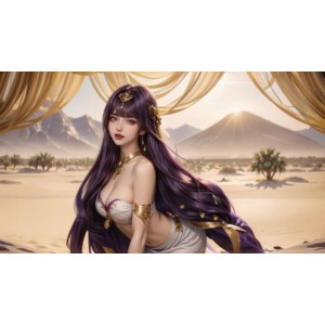百度盘+AI绘画+精美+原神沙漠女王系列+281P+612M+分卷压缩下载注意事项
