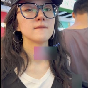 推特眼镜妹奶茶街拍湿身诱惑CD晃动高清版526M
