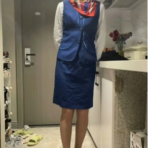 抖音幼薇儿空姐服装4V5G太顶了